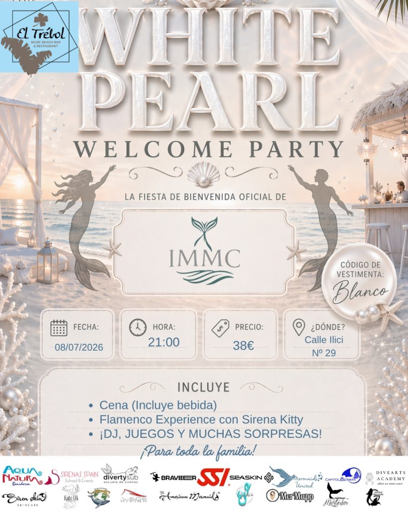 white pearl party IMMC 2026 restaurante el trebol